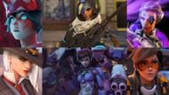 Team composition of Winston/D.Va, Ashe, Tracer, Moira, and Ana in Overwatch 2 (Image via Blizzard Entertainment)